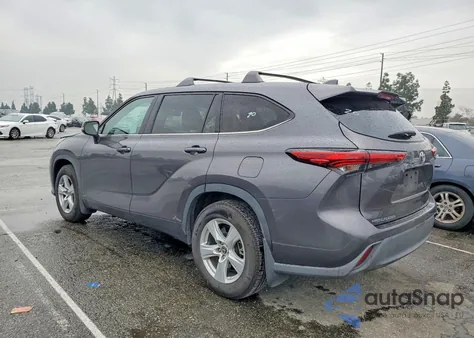 2021 Toyota Highlander L z USA, uszkodzony, nr VIN 5TDCZRAH5MS530673